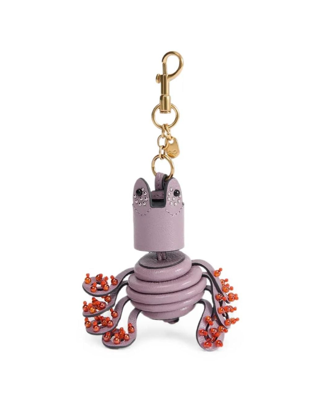 Anya Hindmarch Pink Bead-Embellished Bag Accessorie