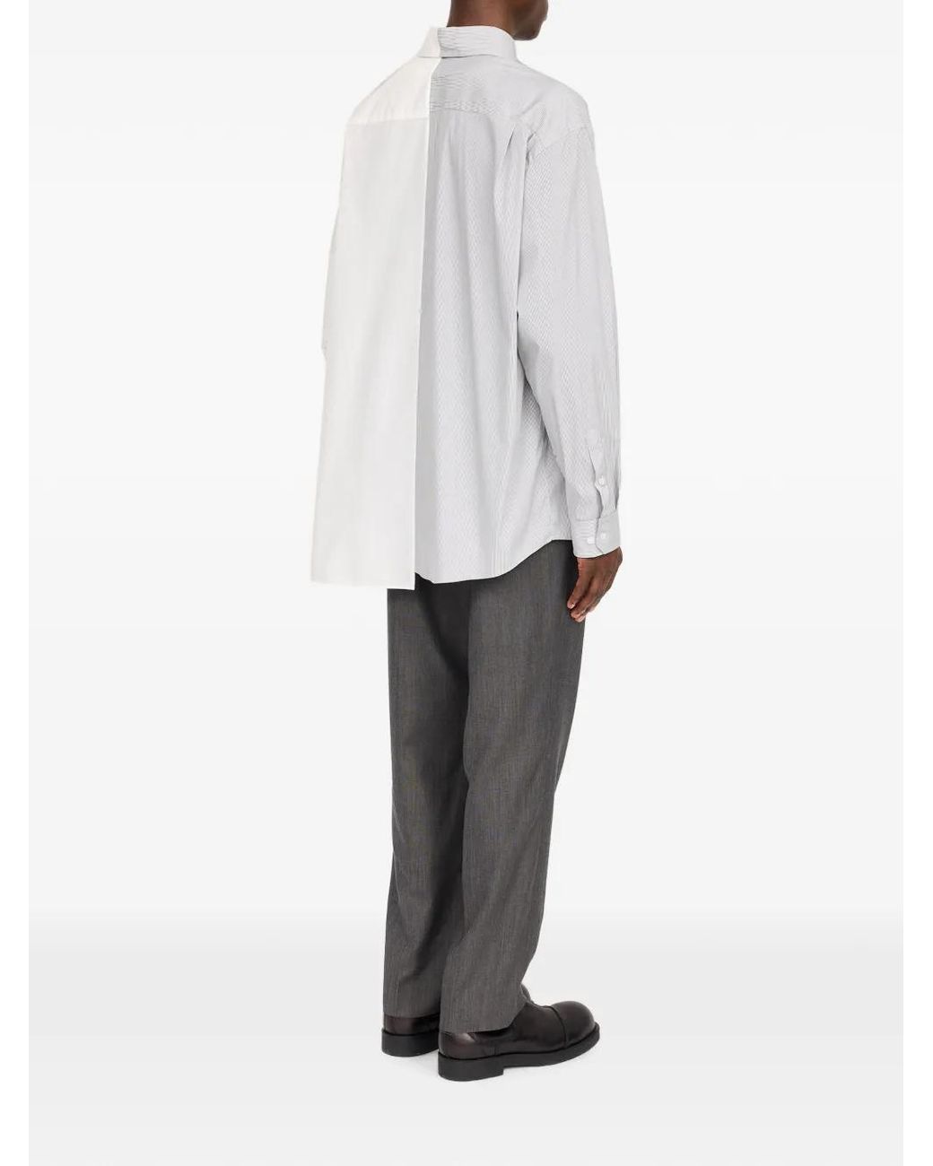 MM6 by Maison Margiela White Cotton Poplin Shirt for men