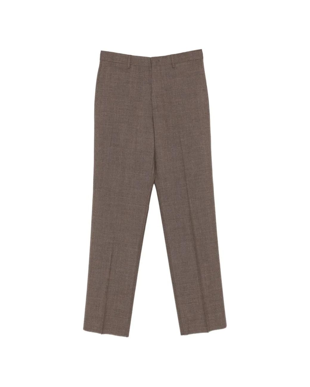Tagliatore Gray Straight-Leg Tailored Trousers for men