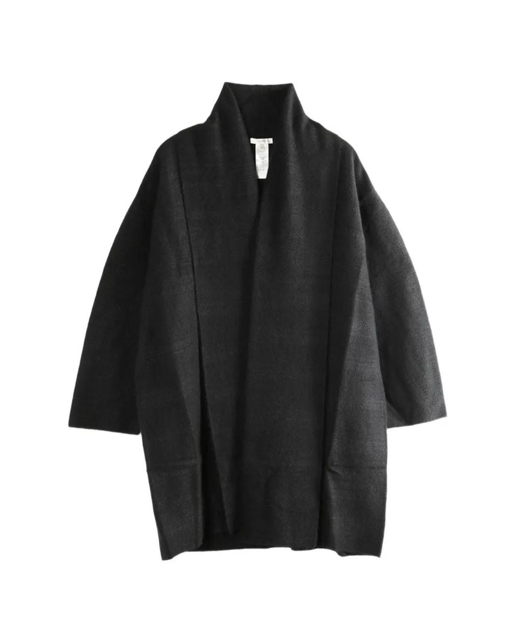 The Row Black Wide-Sleeve Coat