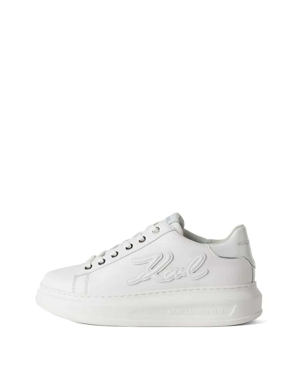 Karl Lagerfeld White Kapri Signia Low-Top Sneakers