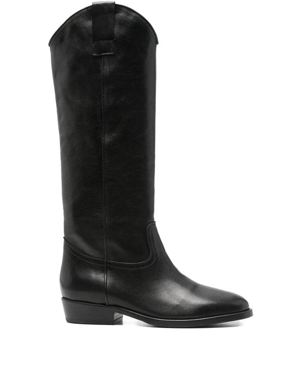CURIOSITÉ Black 30Mm Leather Knee-High Boots