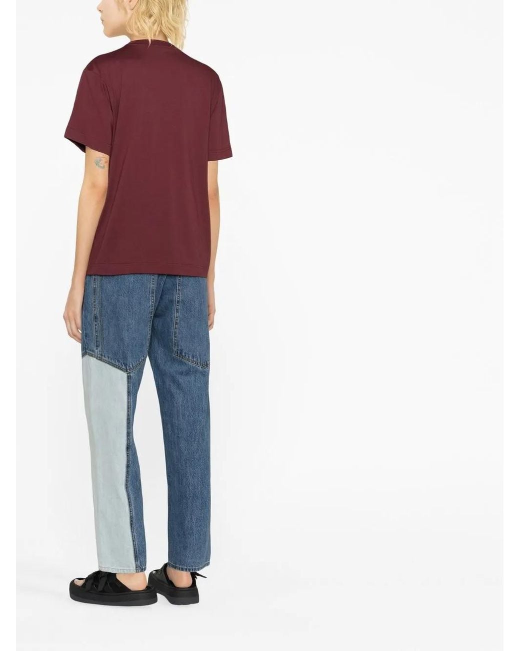 Sunnei Logo-Embroidered Cotton T-Shirt
