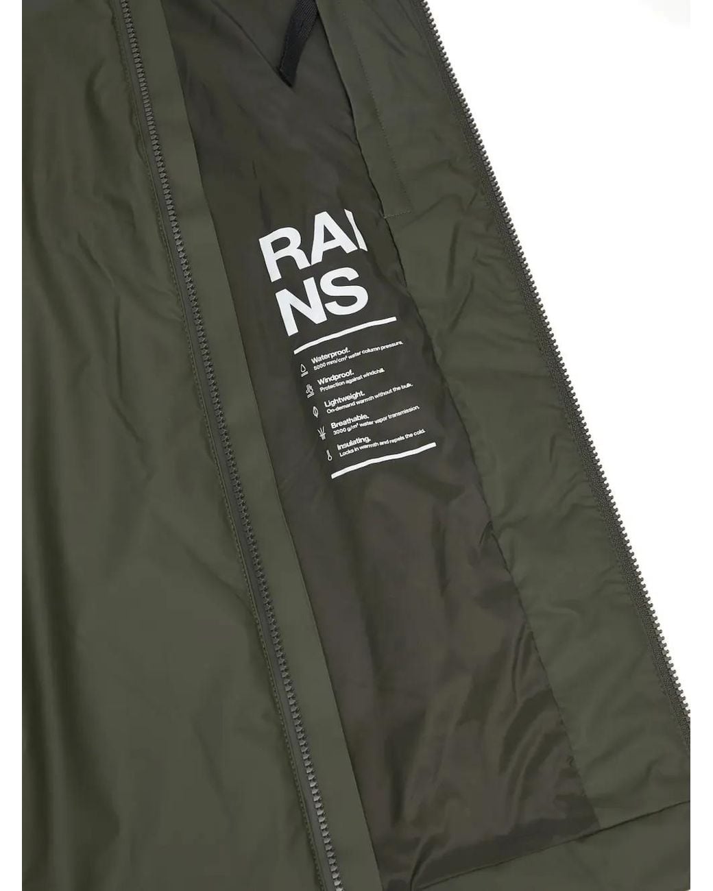 Rains Gray Lohja Insulated Hooded Parka