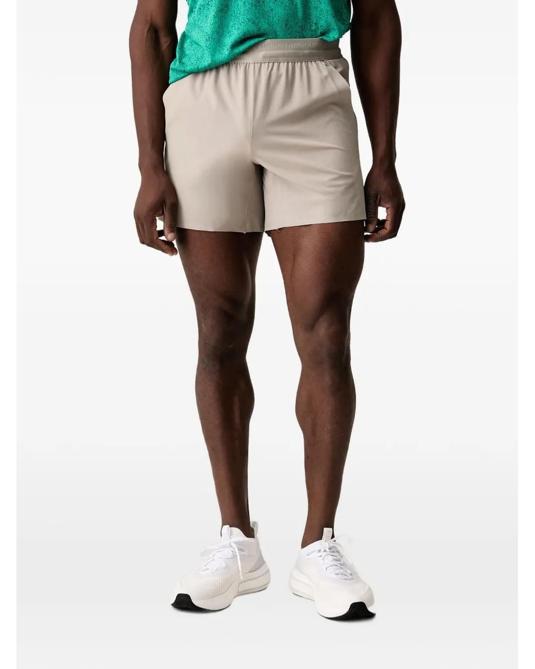 Under Armour Natural Ua Vanish Elite Logo-Waistband Shorts for men