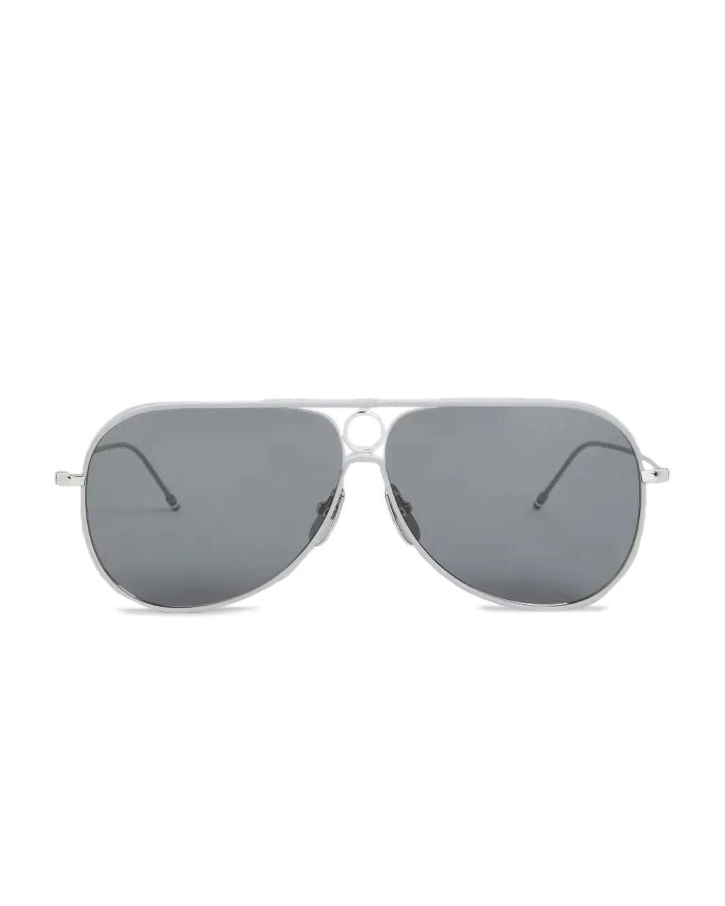 Thom Browne Gray Double-Bridge Sunglasses