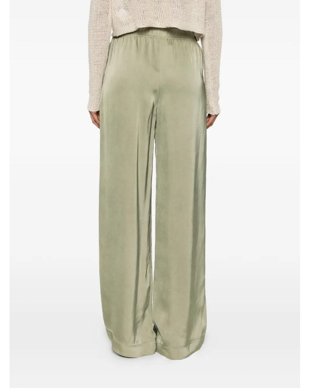Christian Wijnants Green Pitola Elasticated Wide-Leg Trousers