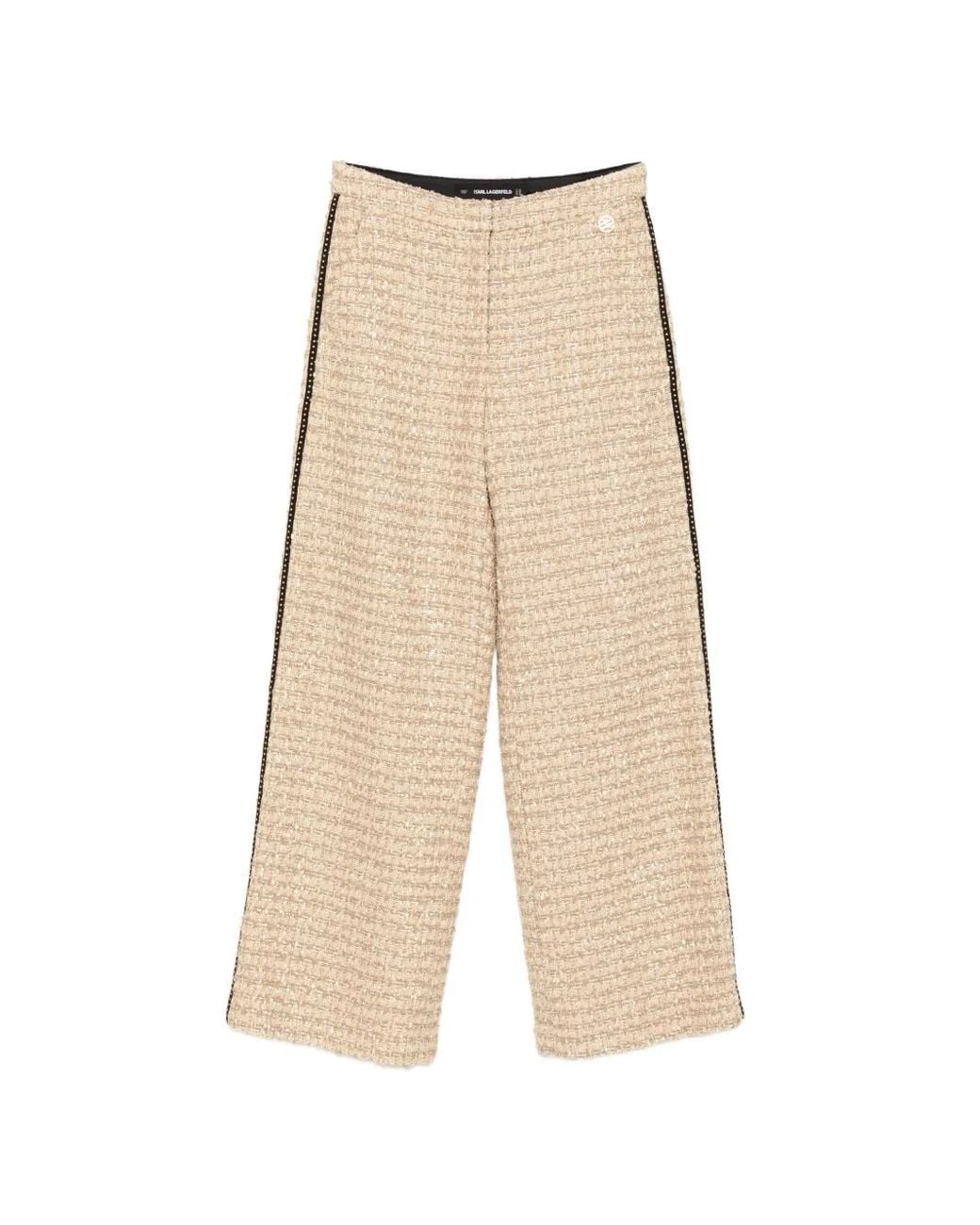 Karl Lagerfeld Natural Pantalon À Design Texturé