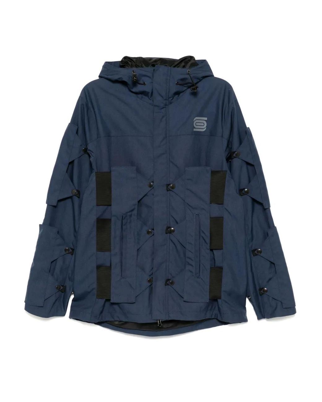 OLLY SHINDER Blue Crocodile Shell Jacket for men