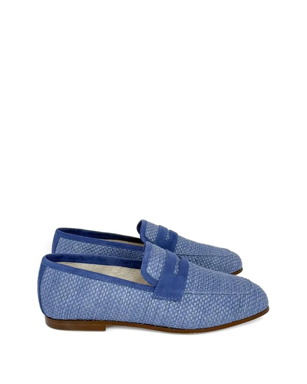SOPHIQUE Blue Essenziale Woven Loafers