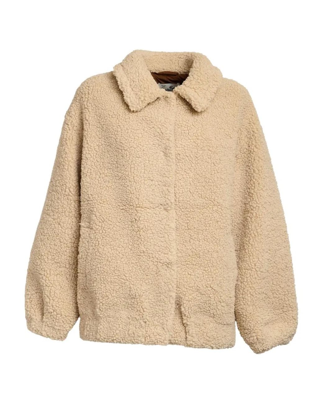 Mc2 Saint Barth Natural Veste Jeanne À Patch Ourson