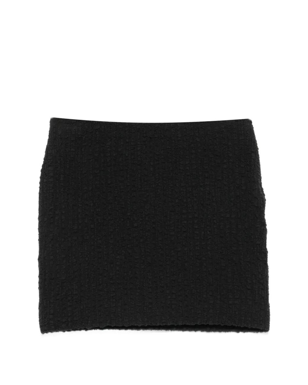 Nanushka Black Lyle Fitted Mini Skirt