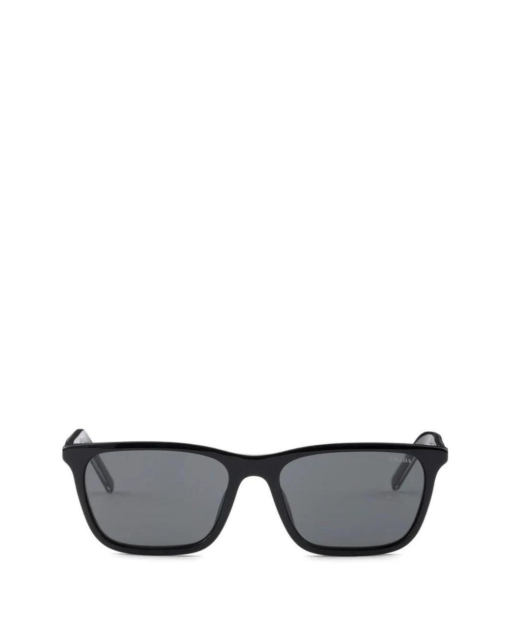 Prada Gray Sunglasses With The Iconic Metal Plaque for men
