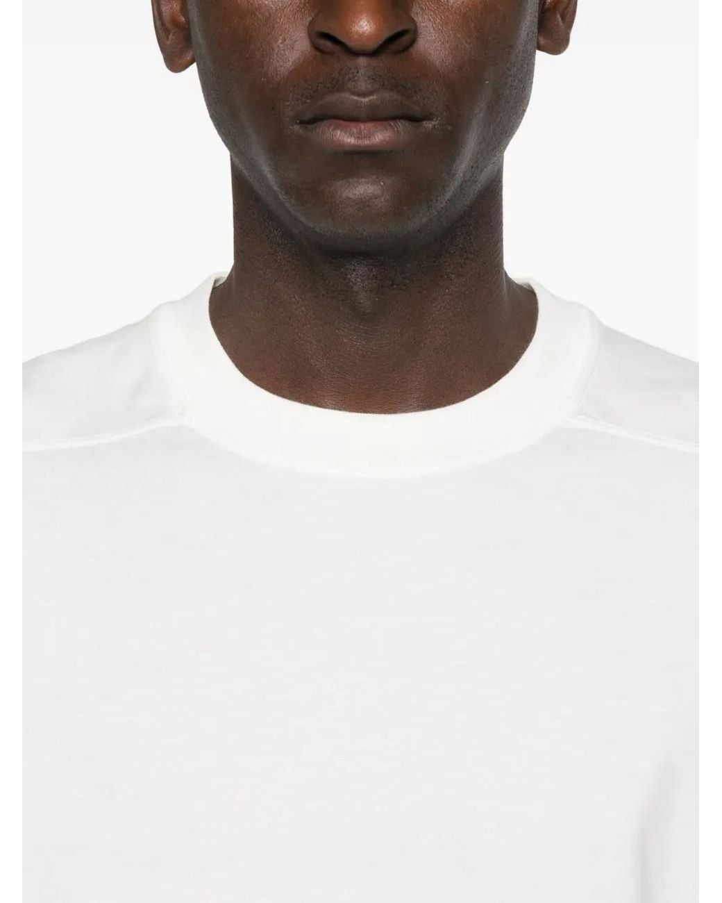 Rick Owens White Short-Sleeve T-Shirt for men