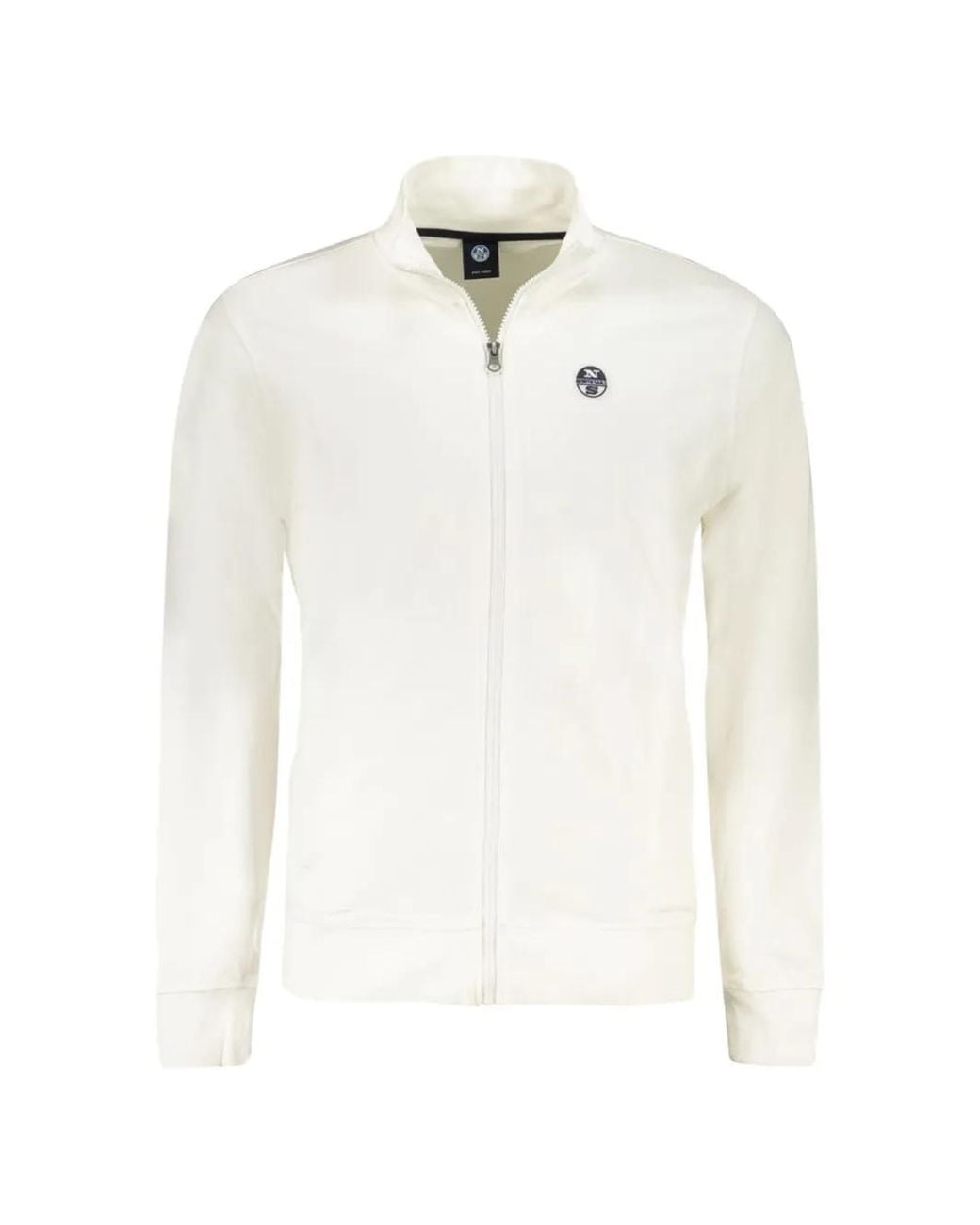 Sweat Zippé À Patch Logo North Sails pour homme en coloris White