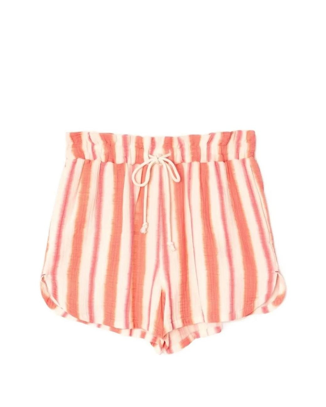 Xirena Pink Starla Striped Cotton Shorts