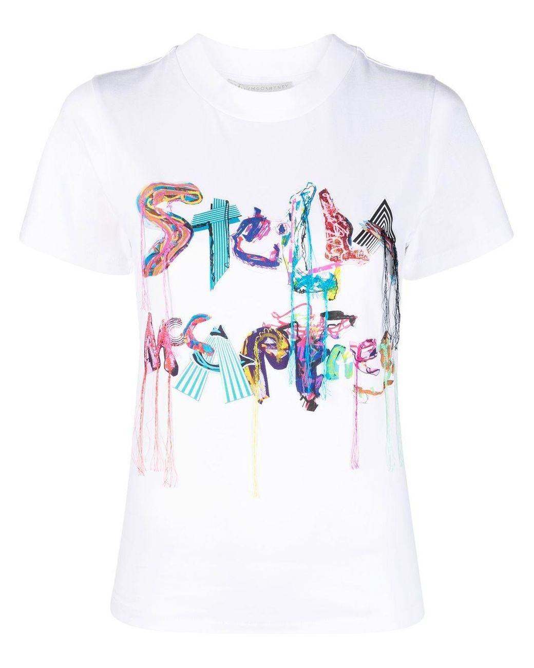 Damen Bekleidung Oberteile T-Shirts Stella McCartney Baumwolle Andere materialien t-shirt in Weiß 