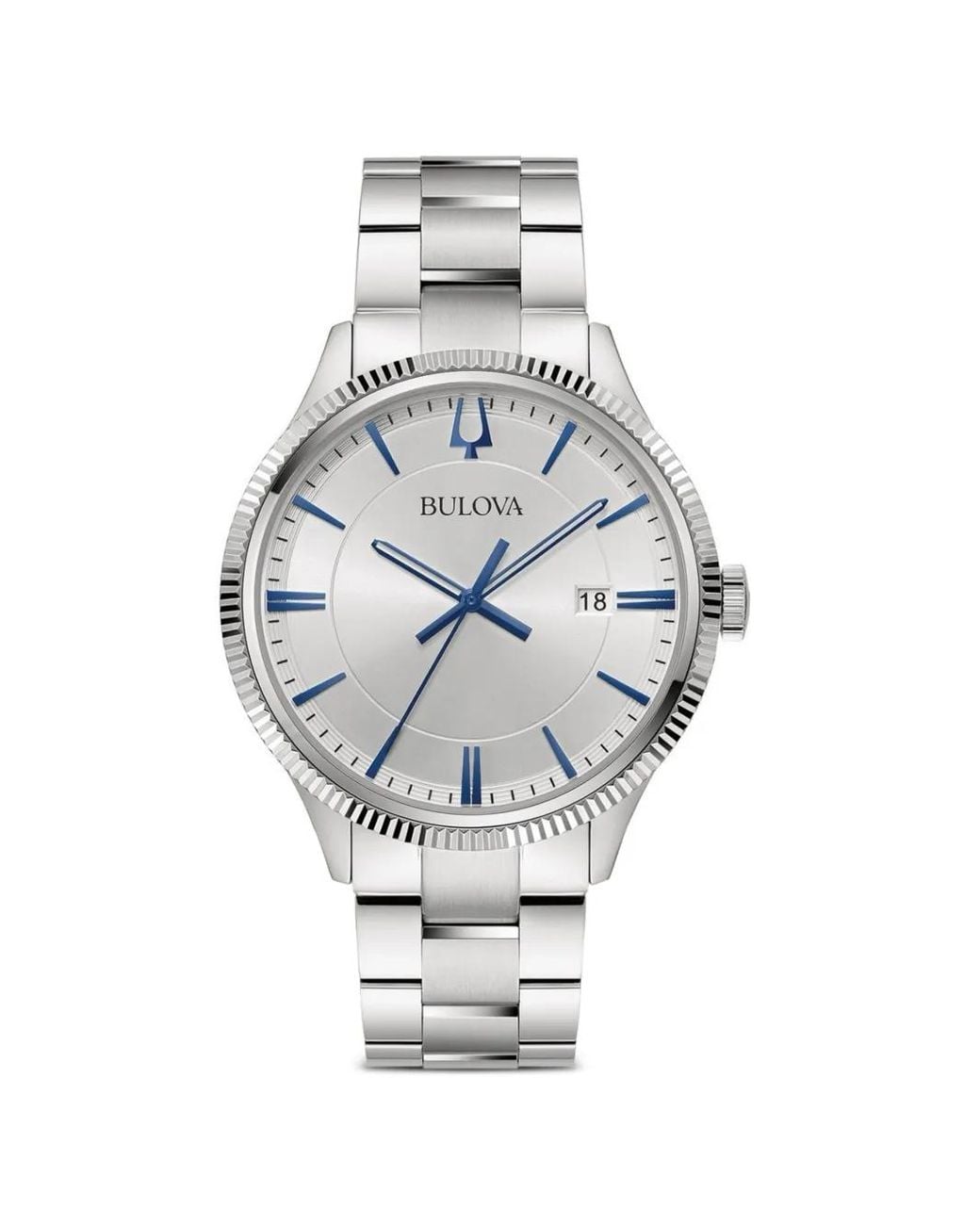 Bulova Gray Round-Face 42Mm Watch for men