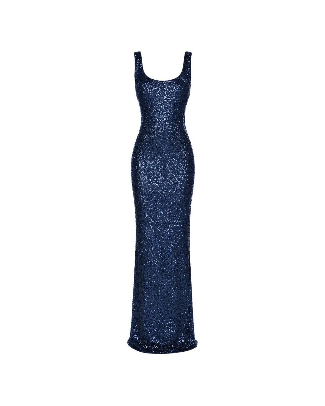 ROSERRY Blue Kendall Sequin-Embellished Maxi Dress