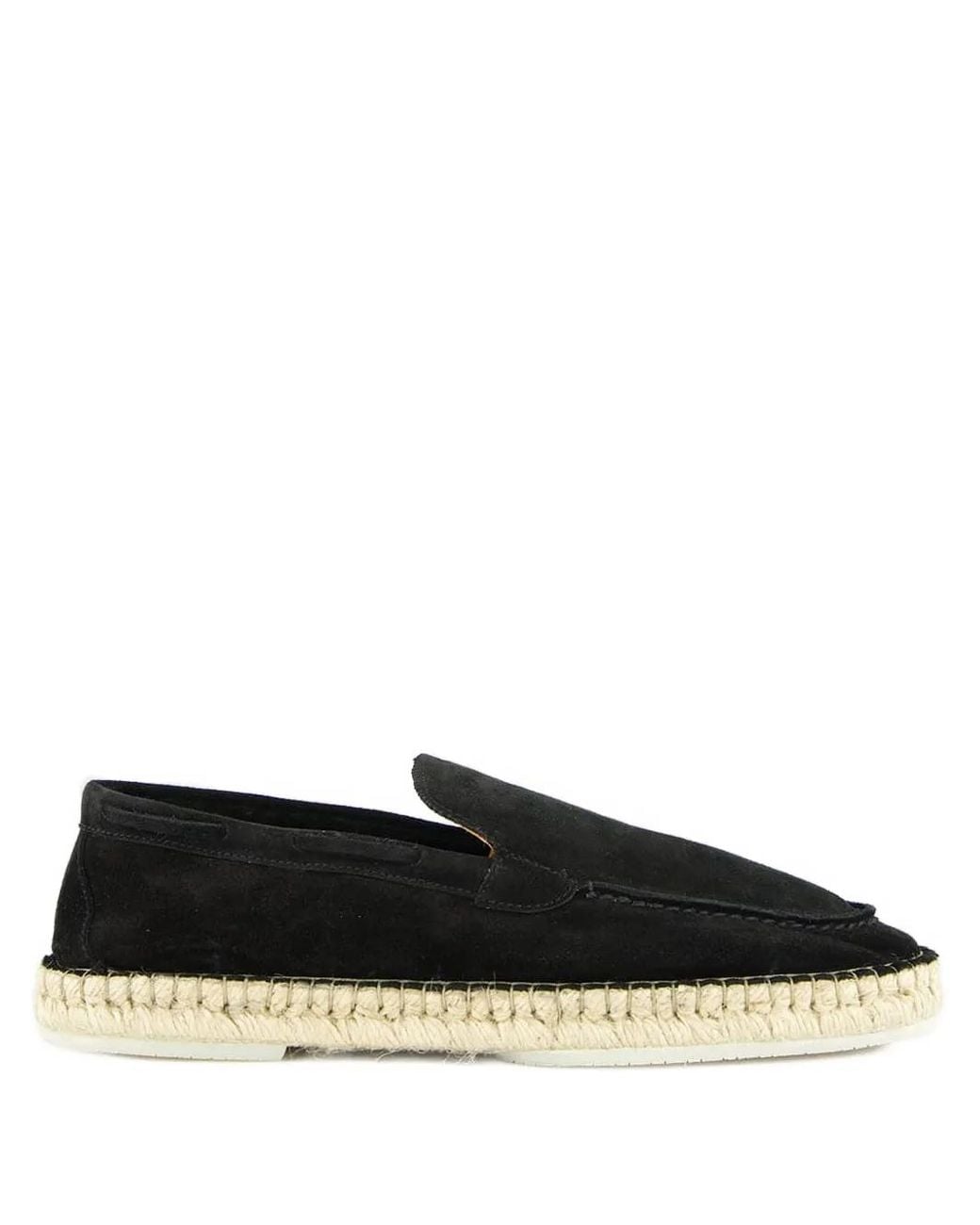 Aurélien Beachside Loafers Espadrilles Aus Wildleder in Black für Herren