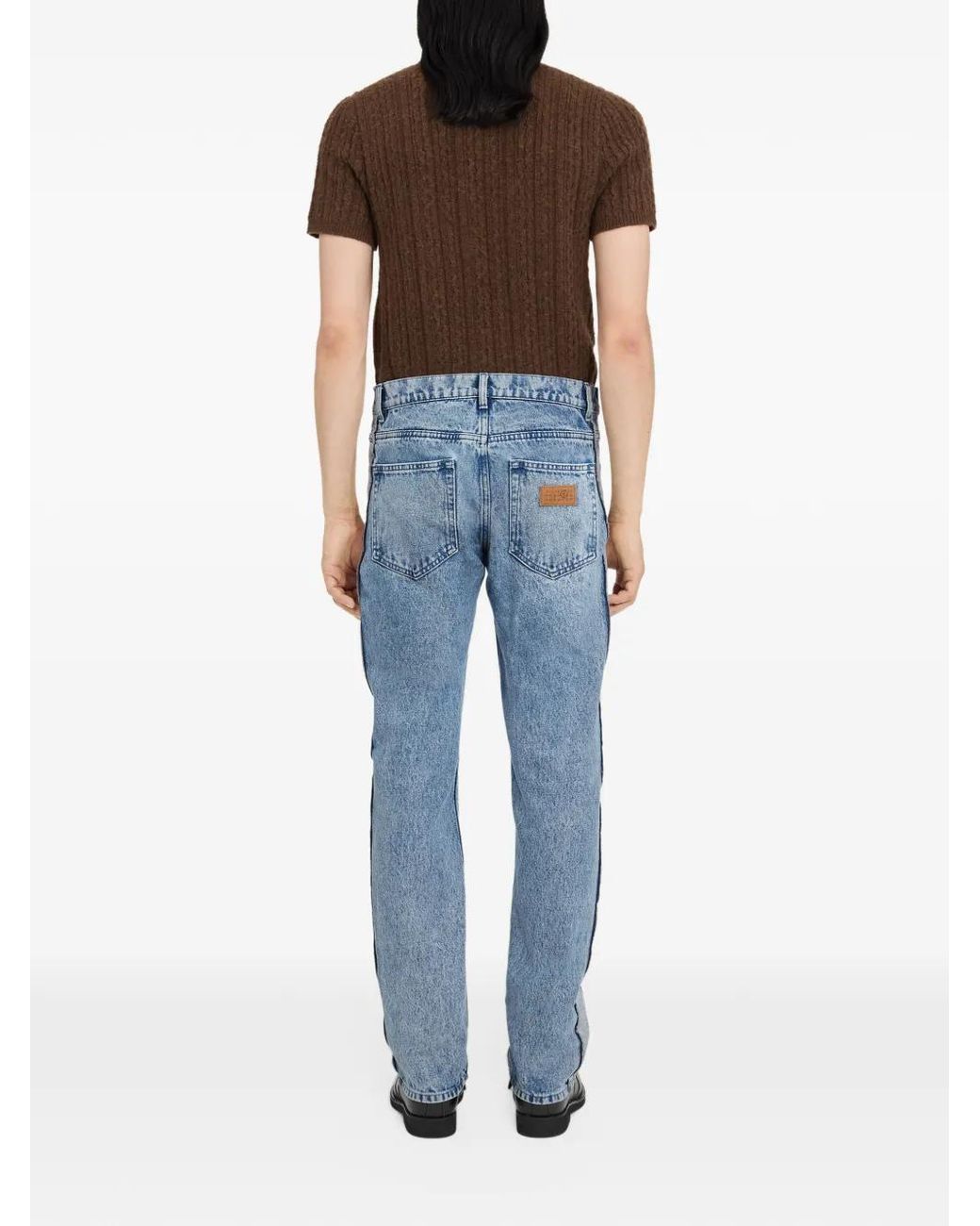 MM6 by Maison Margiela Blue Straight-Leg Jeans for men