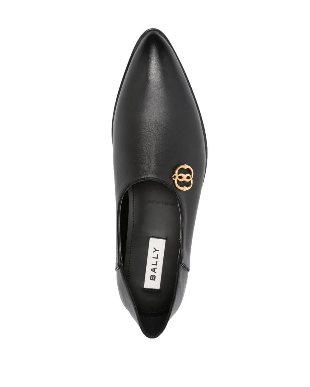 Bally Black Pointed-Toe Leather Loafers