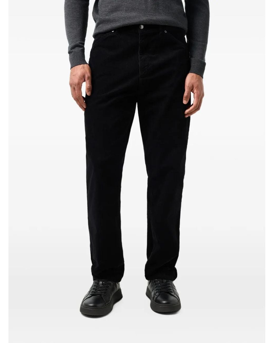 Bogner Black Travis Corduroy Trousers for men