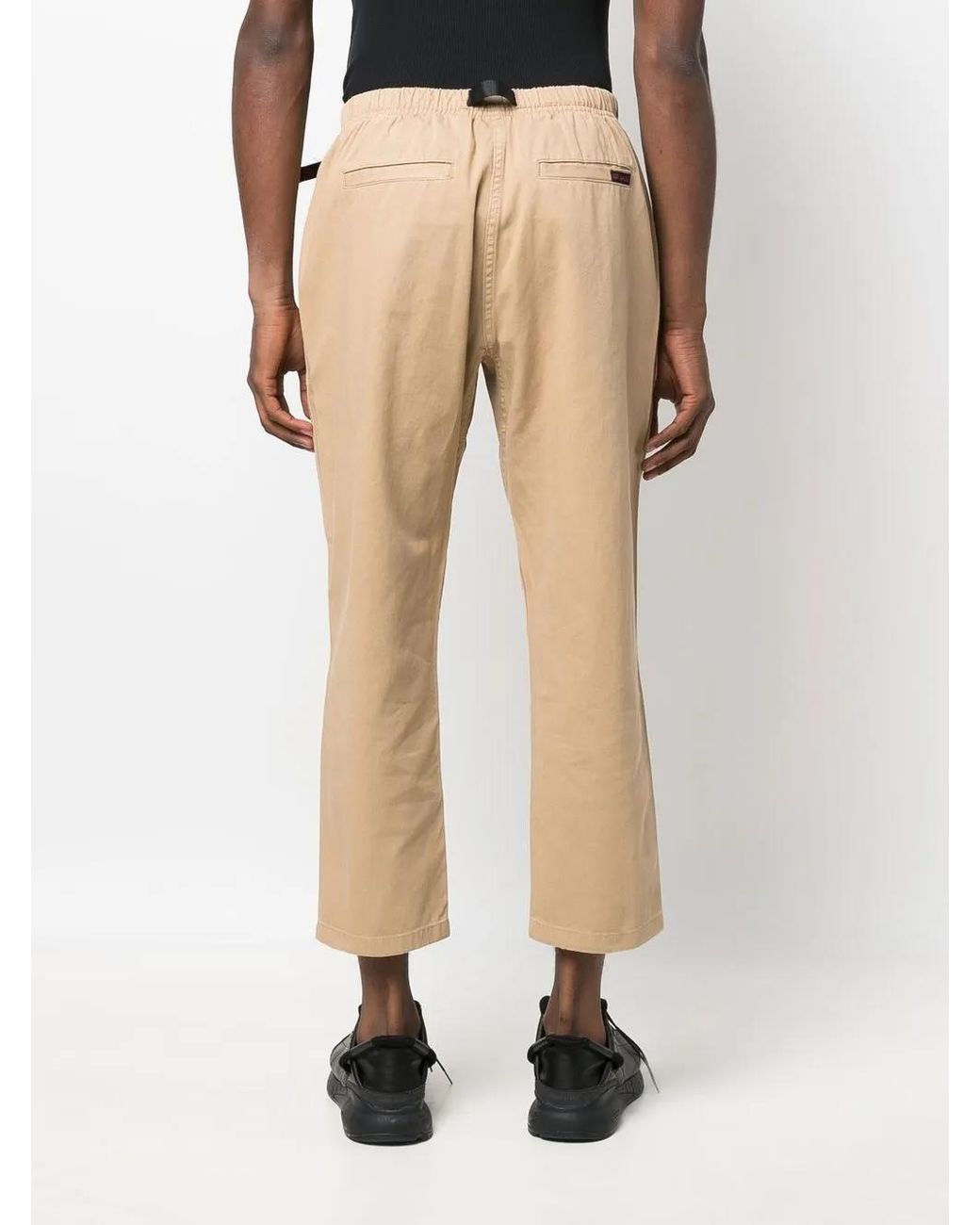 Gramicci Natural Belted-Waist Cropped Trousers for men