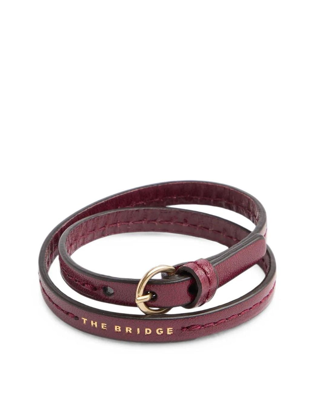 The Bridge Brown Buckle-Fastening Leather Bracelet