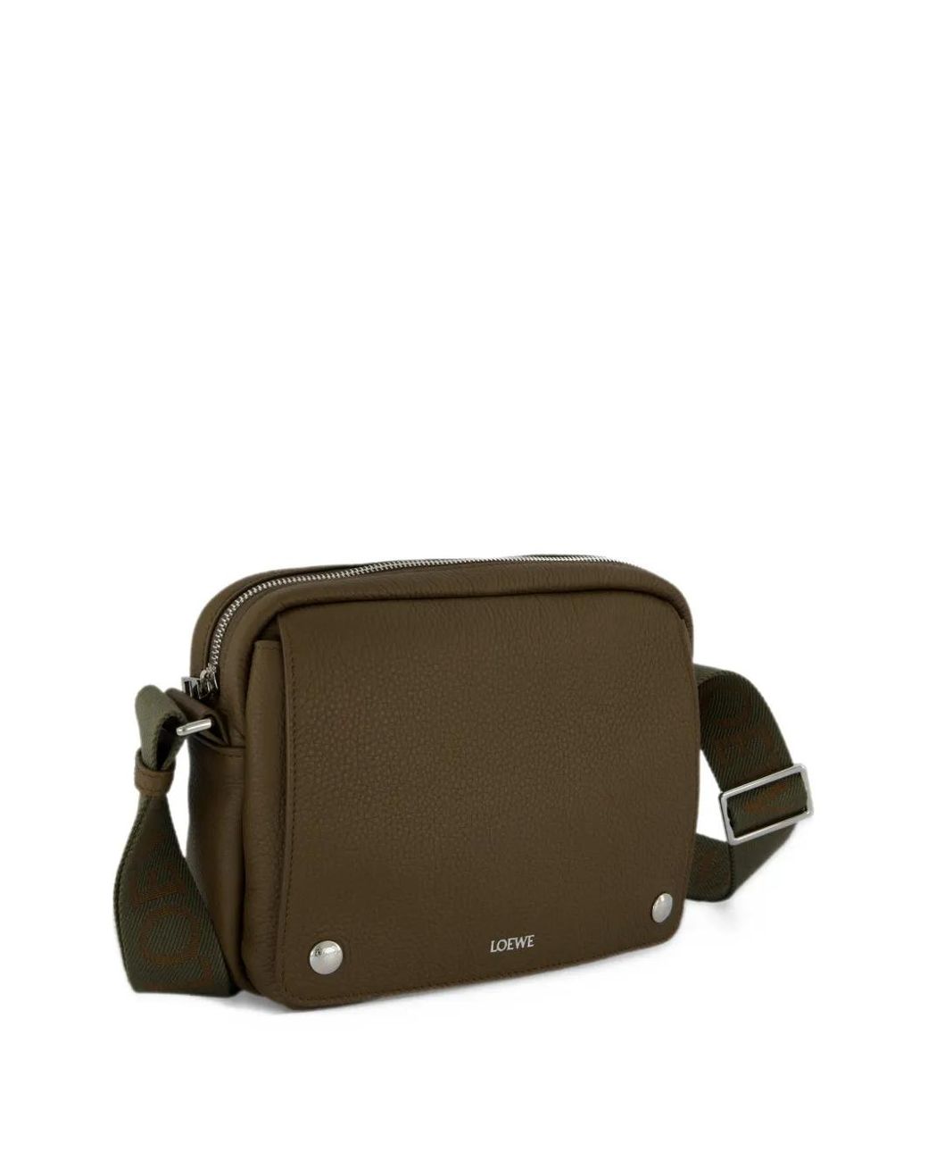 Loewe Green Medium Pebble Messenger Bag for men