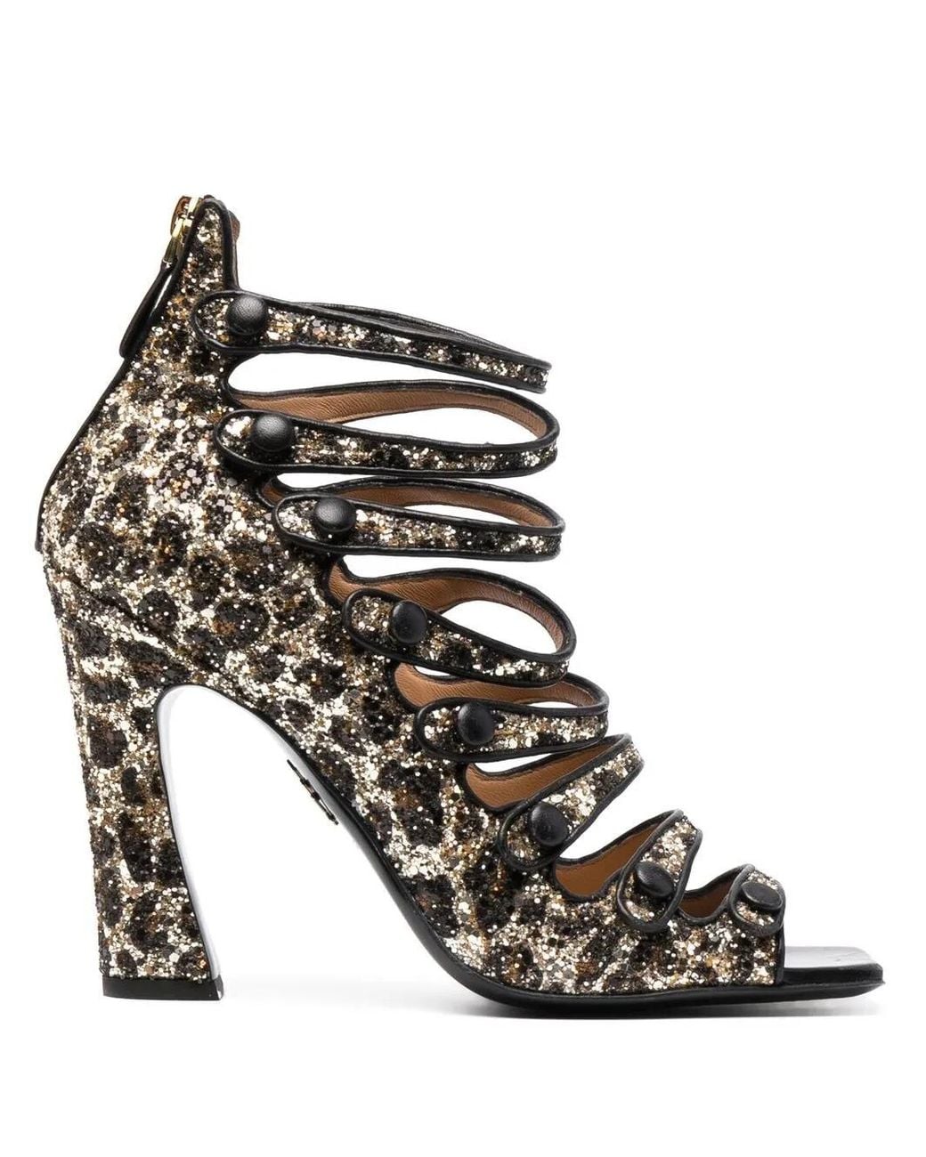 Sandales À Imprimé Léopard DSquared² en coloris Black