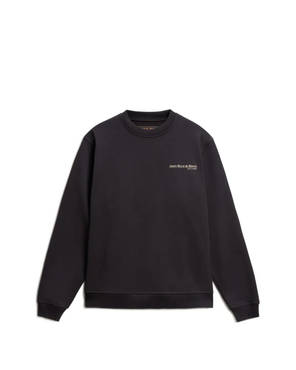 Woolrich Black Logo-Print Crew-Neck Sweatshirt for men