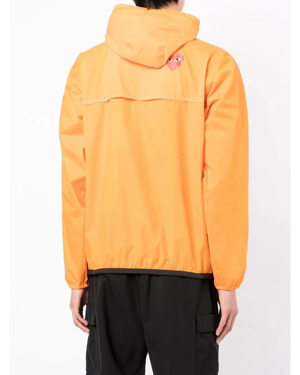 COMME DES GARÇONS PLAY Orange X K-Way Hoodie À Col Zippé