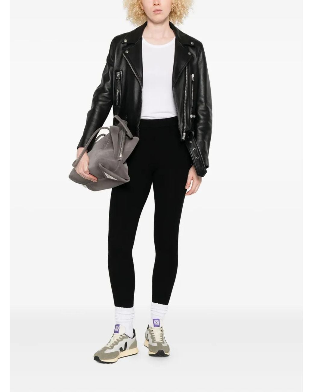 P.A.R.O.S.H. Black Wool Leggings