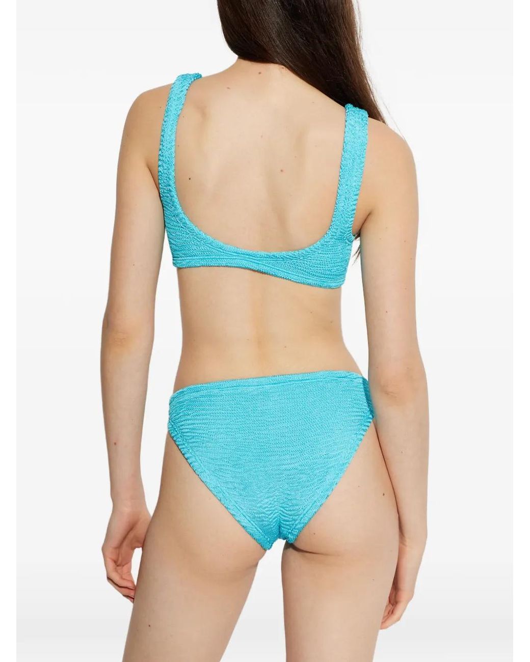 Paramidonna Bikini Met Textuur in het Blue