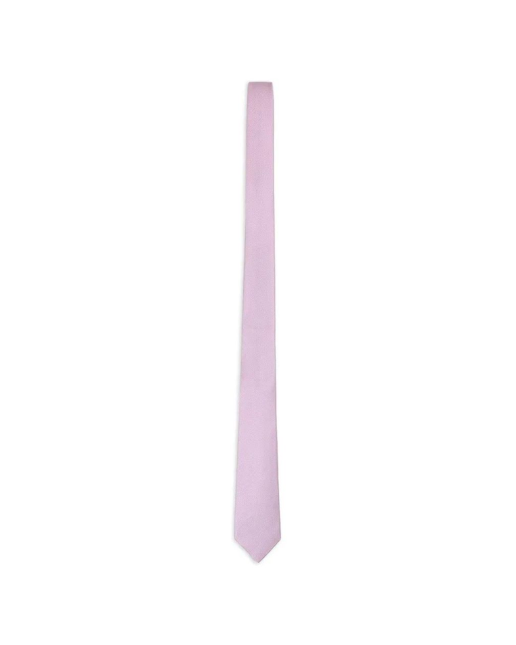Corbata De Seda Tom Ford de hombre de color White