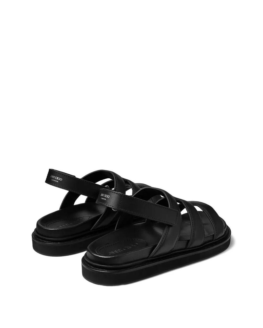 Jimmy Choo Black Cove Cut-Out Sandals for men