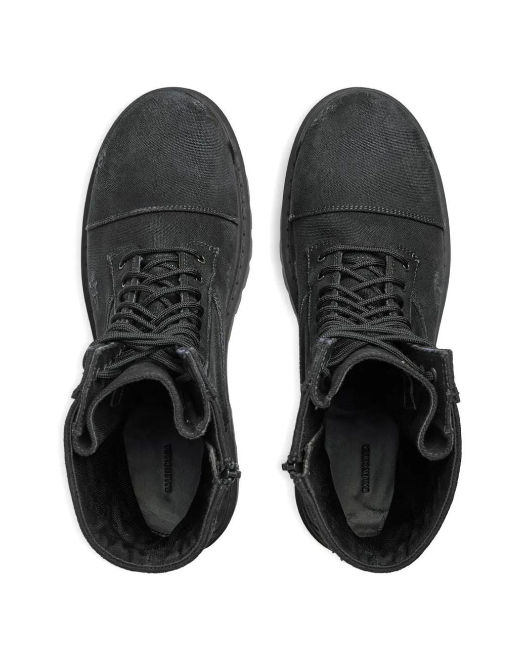 Balenciaga Black Combat Strike Boot for men