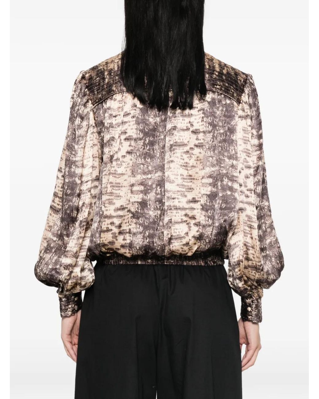 Isabel Marant Pink Haut Dovane À Imprimé Peau De Python