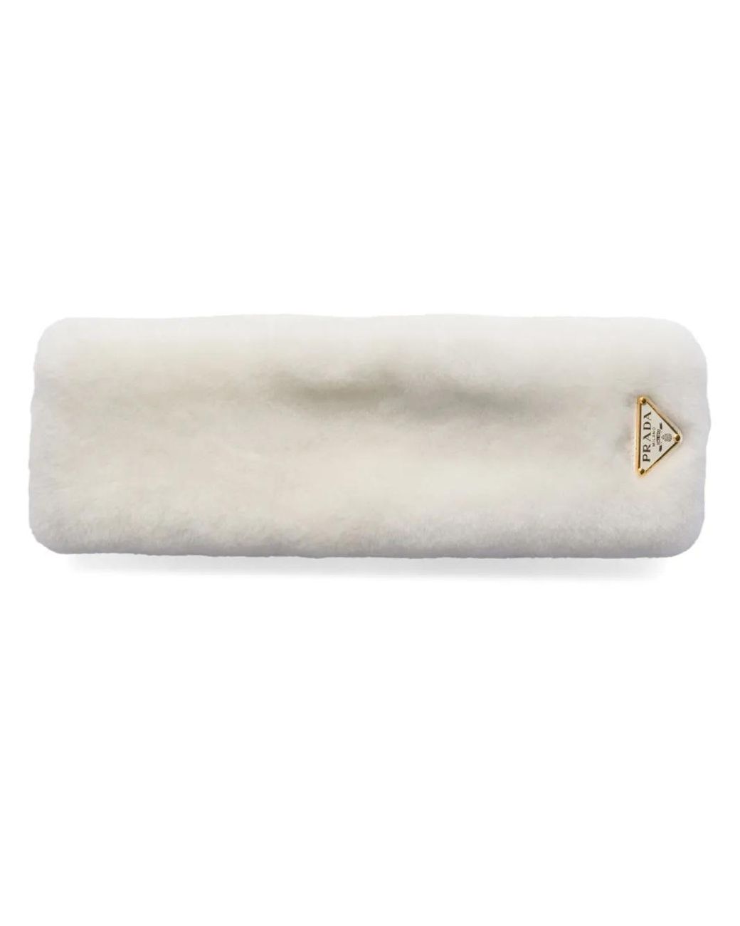 Prada Natural Shearling Headband