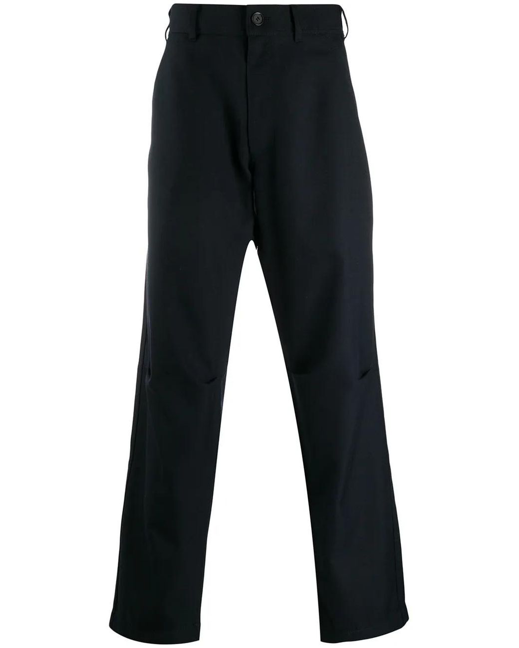 Comme des Garçons Blue Cropped Tailored Trousers for men