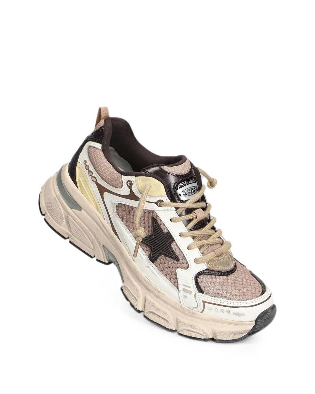 Golden Goose Deluxe Brand White Lightstar Sneakers