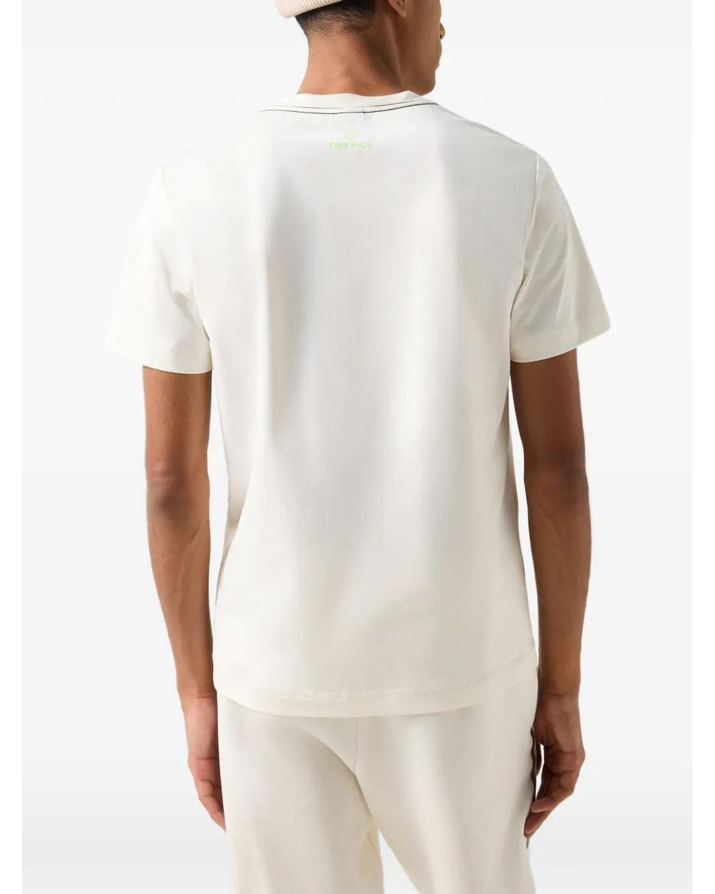 Bogner Fire + Ice White Gerad Logo-Print Crew-Neck T-Shirt for men
