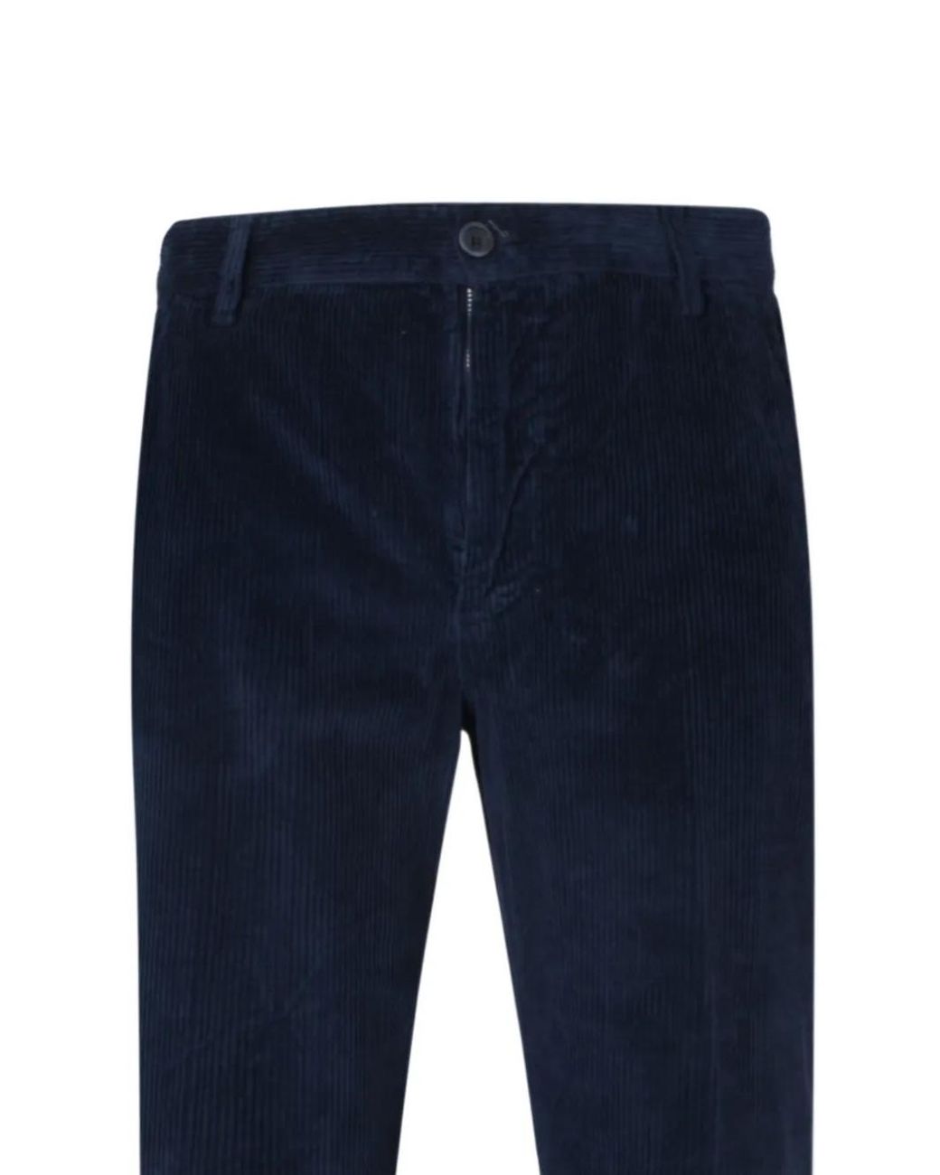 120% Lino Blue Corduroy Pocket Trousers for men