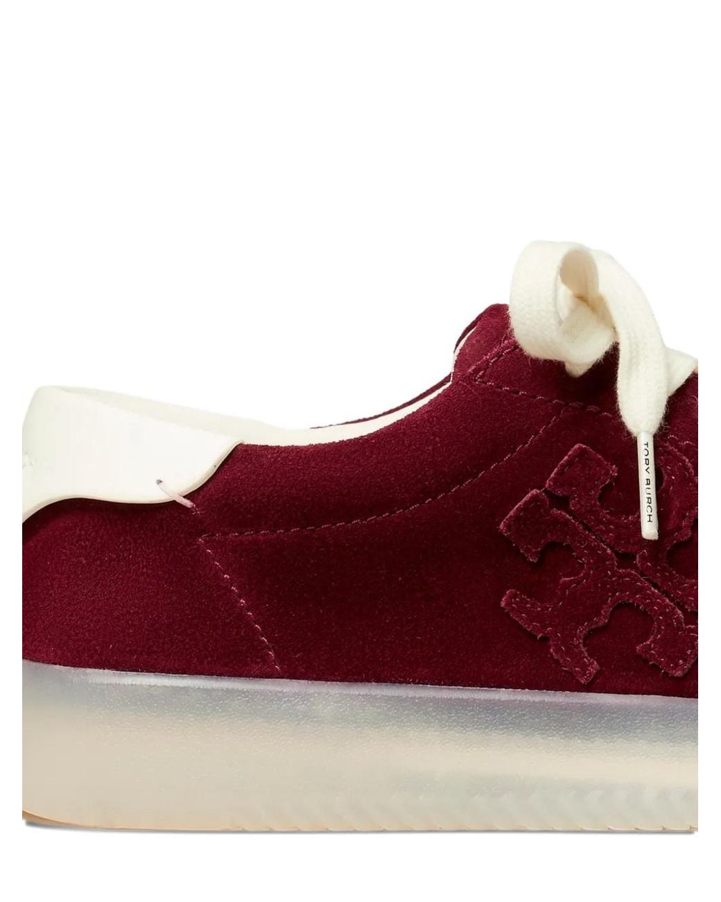 Tory Burch Red Phoenix Suede Sneakers