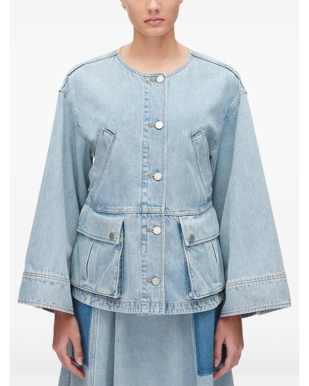 3.1 Phillip Lim Blue Flap-Pocket Jacket