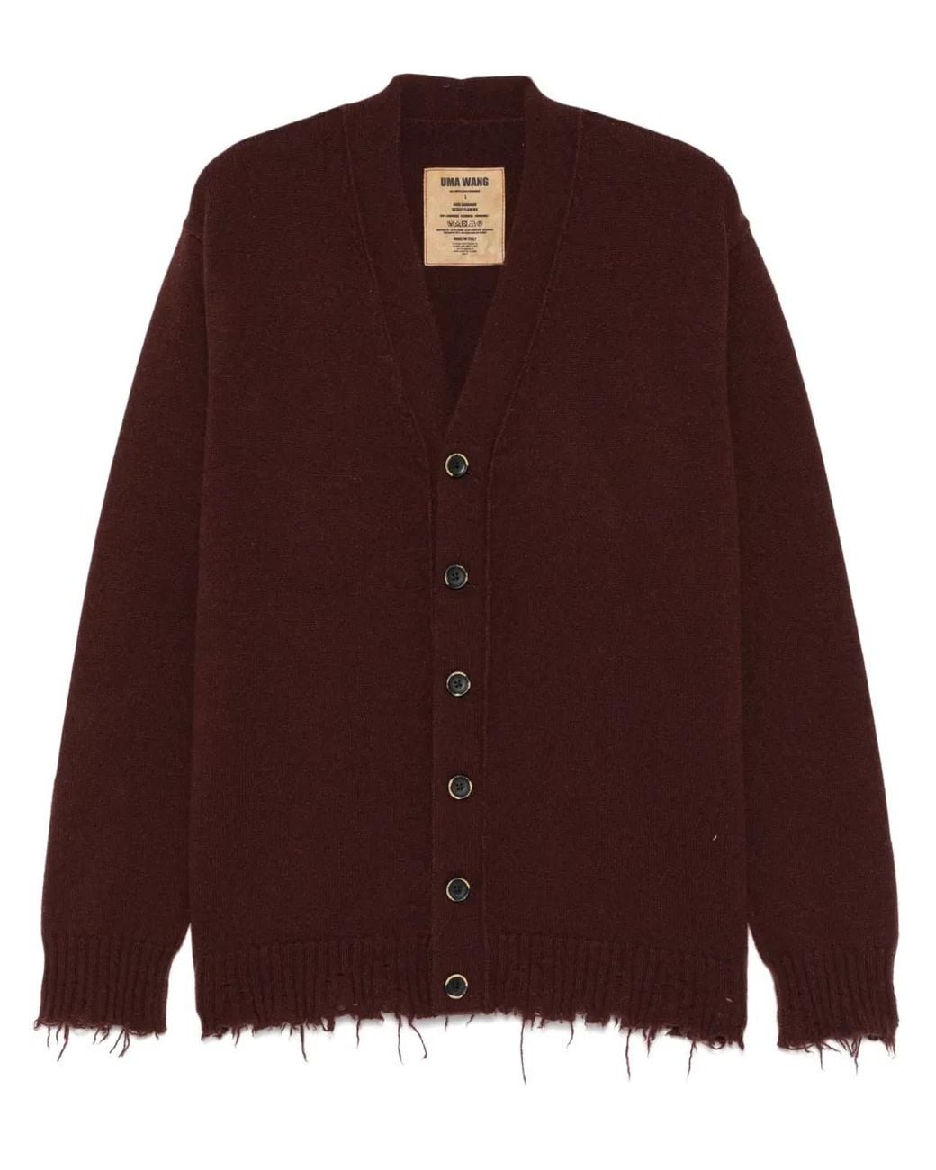 Uma Wang Purple Over Cardigan for men