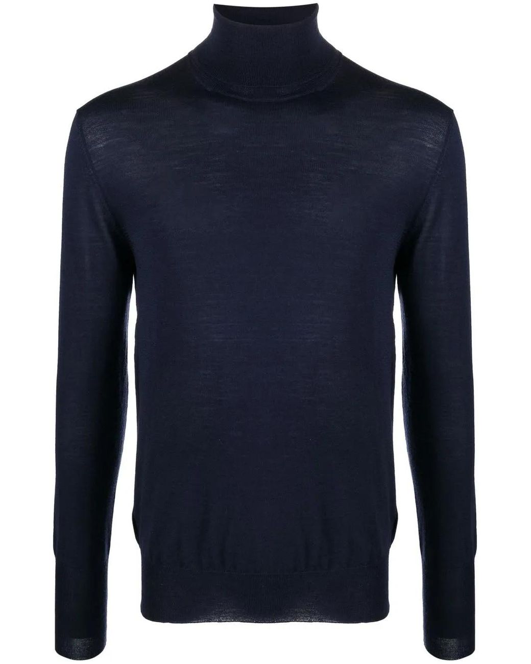 PT Torino Blue Roll Neck Knitted Jumper for men