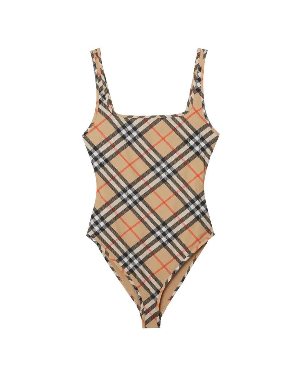 Burberry Multicolor Check Swimsuit