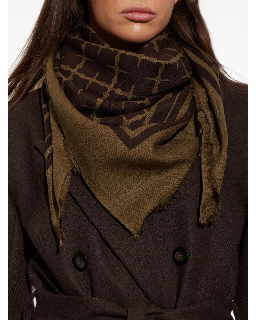 Sciarpa Cornelis Con Monogramma di By Malene Birger in Brown